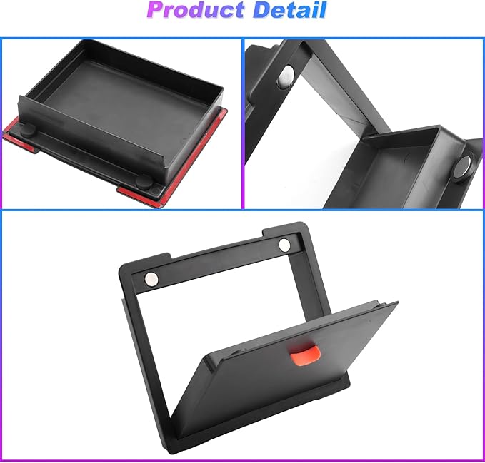 SXCY for 2024 2025 2026 Toyota Tacoma Armrest Privacy Storage for Toyota Tacoma 2024 2025 2026 Accessories for 2024 2025 2026 Tacoma Armrest Console Tray Privacy Organizer Black