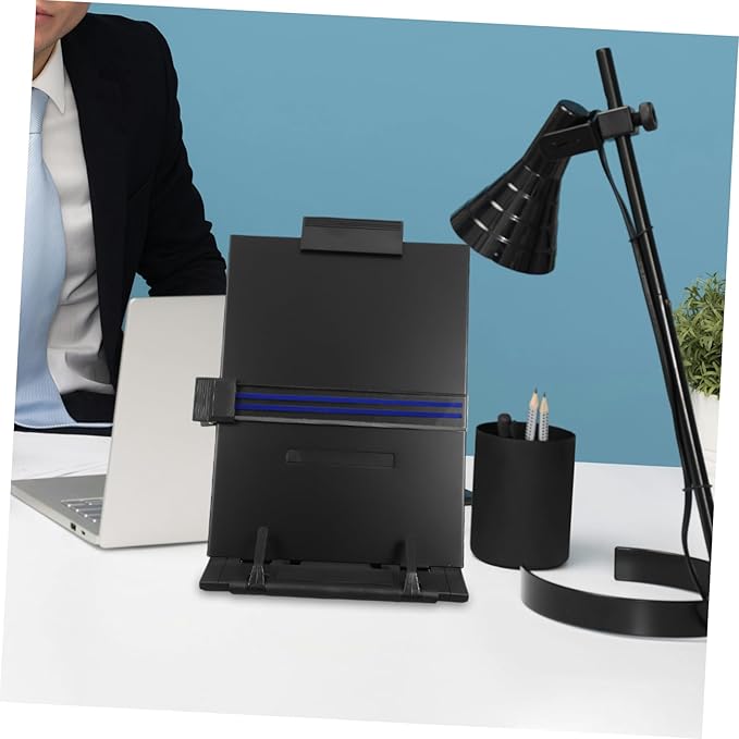 Artibetter Adjustable Document Holder Desk Book Organizer Retractable Book Stand Stand Table Document Holder Copy