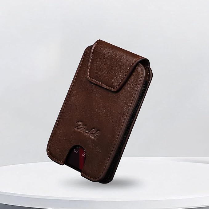 Zitahli Slim Wallet for Men Front Pocket – Thin Minimalist Credit Card Holder with Magnetic Closure & Elastic Cash Strap, RFID Blocking Wallet Holds up to 10 Cards & 15 Bills