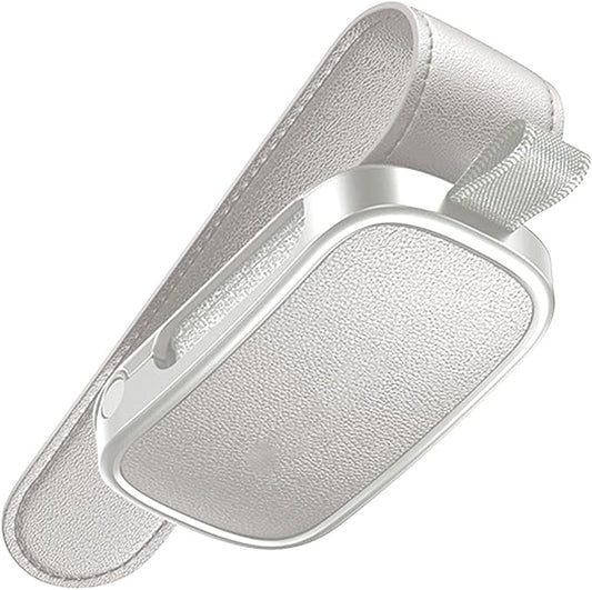 Magnetic Leather Eyewears Holder Sunglass Clip Suitable For Car Visors Secure ABS PC Design Easy Installation