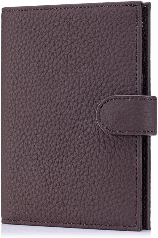 RFID Blocking Passport Wallet for Women, Travel Gift Ready | Slim Passport Holder for Women & Men with Card Slots, Zipper Coin Pocket & Cash Sleeve, Classic Travel Wallet (Coffee Brown)