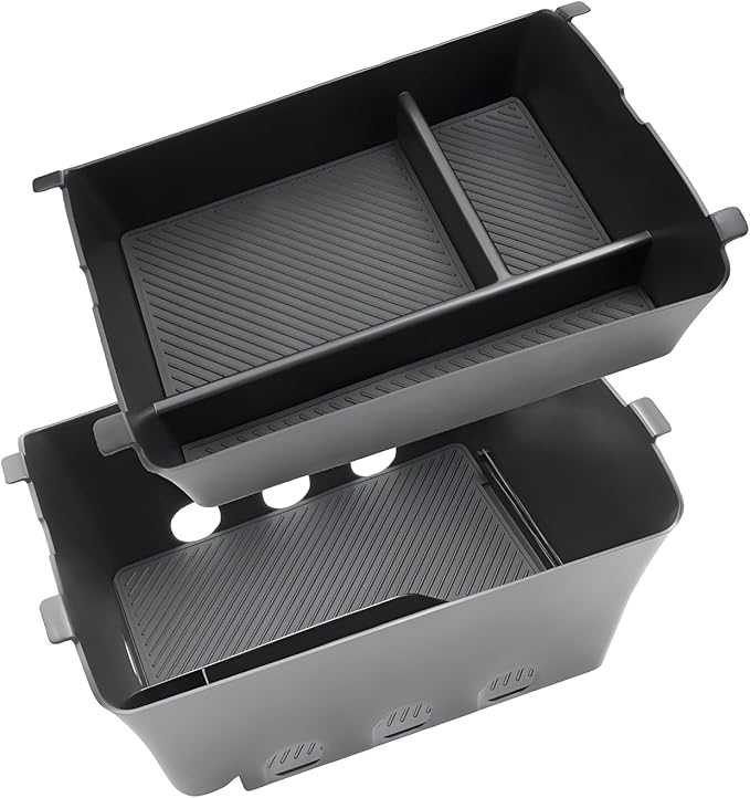 Double Layer-2026 Palisade Center Console Organizer for Hyundai Palisade (Calligraphy) (Only fit 7-Seater with Dual-Opening Center Console), Durable ABS Plastic Tray 2026 Palisade Accessories