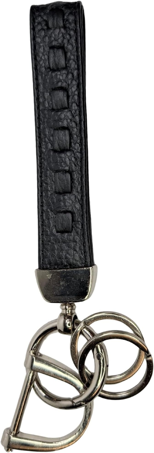 XALORA Genuine Nappa Leather Keychain – Premium Key Fob Holder for Men & Women, Universal Heavy-Duty Key Chain with Anti-Lost D-Ring