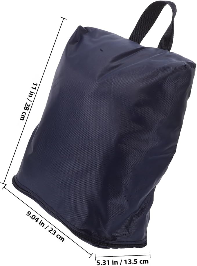SOIMISS Travel Shoe Bag Waterproof Oxford Fabric Large Capacity Shoe Storage Organizer Tote for Travel Gym Sports Navy Blue Dustproof