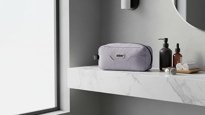 GOX Travel Toiletry Bag Dopp Kit Case for Men Multifunction Packing Organizer Pouch (Lavender purple)