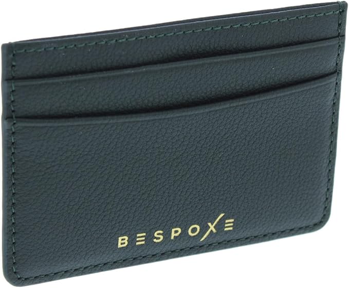 Slim Minimalist Front Pocket RFID Blocking Leather Wallets for Men and Women - Forest Green
