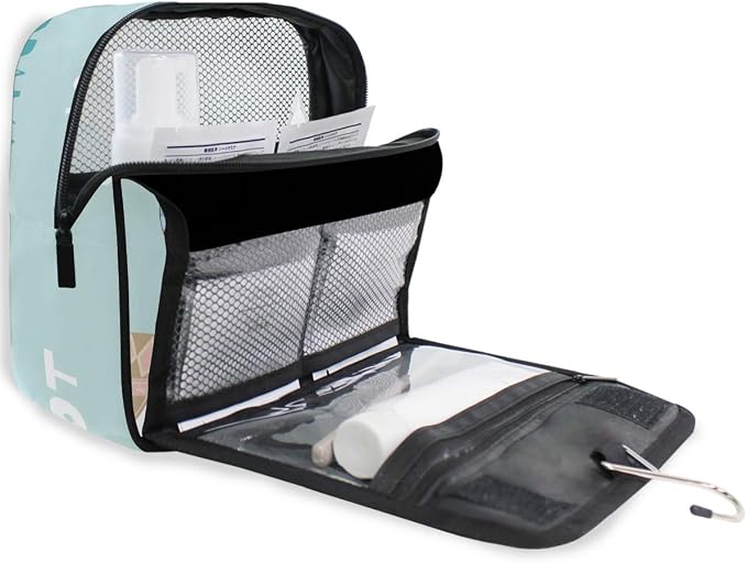 senya Hanging Travel Toiletry Bag Kit Makeup Case Cosmetics Organizer for Men Women (Llama Alpaca Drama)
