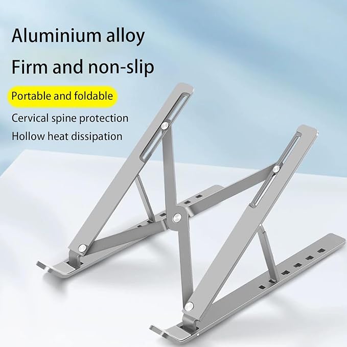 Laptop Stand for Dell Inspiron 16 15 13 14 12 17 inch Laptop, Ergonomic 6-Levels Angles Adjustable Computer Stand, All Aluminum Laptop Stand ﻿