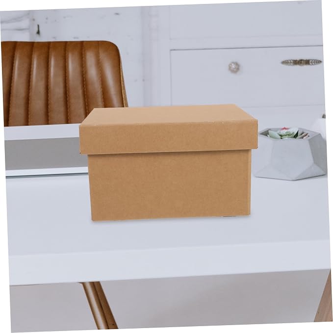 Stackable File Boxes Lids Boxes for Organizing Desktop Storage Basket Sundry Organizer