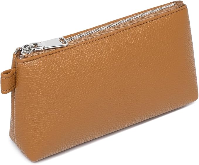 PU Leather Makeup Simple and Convenient Handbag Small Exquisite Storage Bag (PU/Ochre)