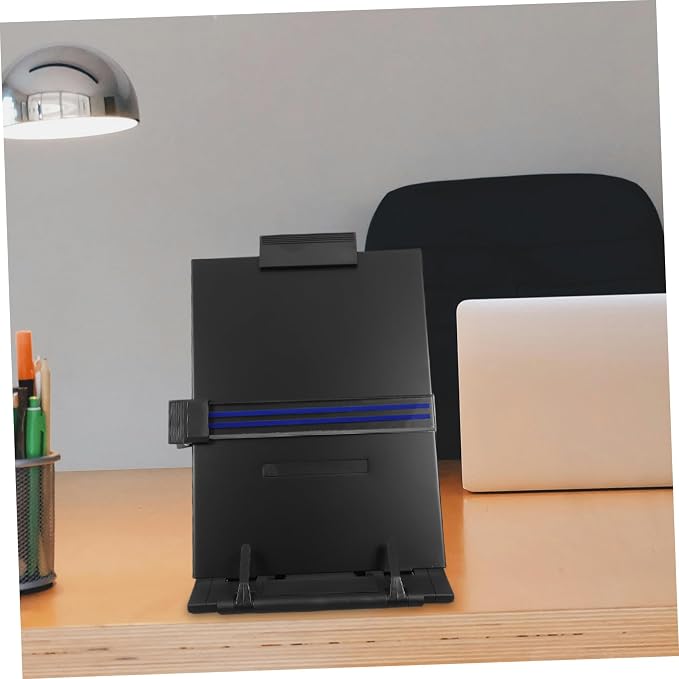 VILLCASE Adjustable Book Stand Reading Desk Portable Book Holder Receipt Holder Document Stand for Typing