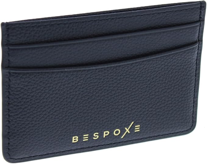 Slim Minimalist Front Pocket RFID Blocking Leather Wallets for Men and Women - Black