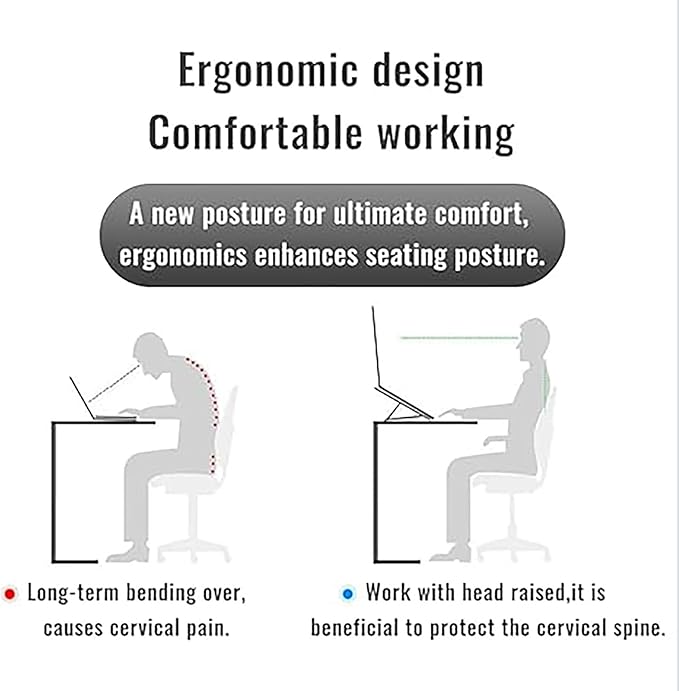 Laptop Stand for Dell Inspiron 16 15 13 14 12 17 inch Laptop, Ergonomic 6-Levels Angles Adjustable Computer Stand, All Aluminum Laptop Stand ﻿