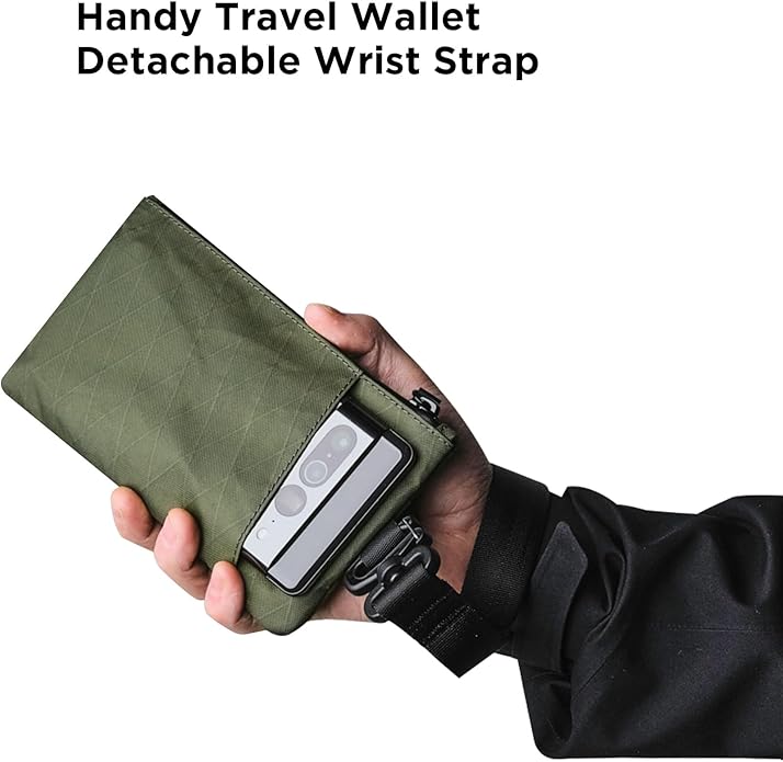 ALPAKA Zip Clutch, Zipper Wallet and EDC Carrier - RFID Blocking Material Passport Wallet- 3 External Slots for EDC Gear