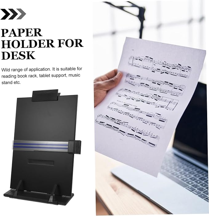 Folding Book Stand Adjustable Desktop Reading Holder for Students Portable File Organizer for Documents Magazines and More Lightweight and Space-Saving Design