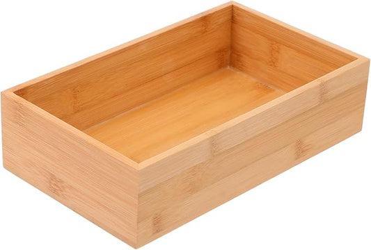 Refined and Wood Desktop Storage Box for Organizing Home Khaki Compact Design Safe Material Stylish Decoration Easy to Use Natural Craftsmanship