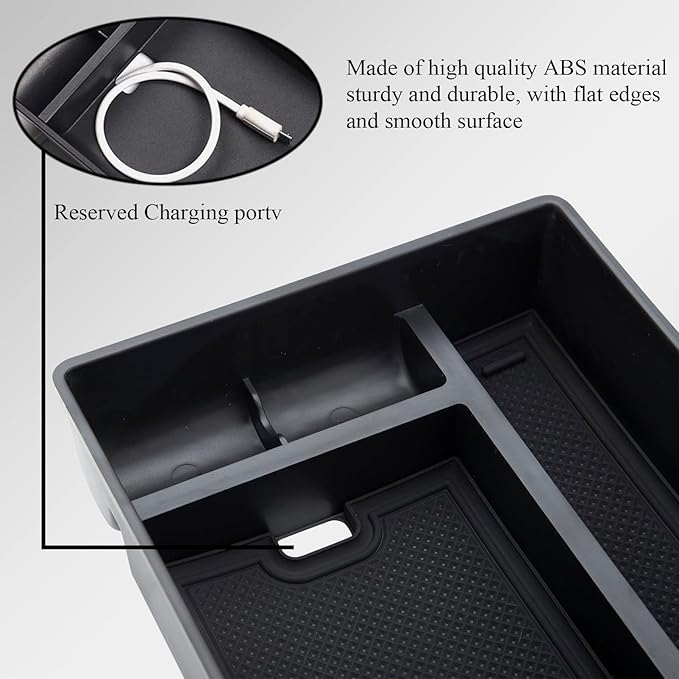 Center Console Organizer 2025 2024 2023 2022 Lexus NX NX 250/NX 350/NX 350h/NX 450h+ Accessories Armrest Box Secondary Storage Box Insert Tray Center Organizer Console