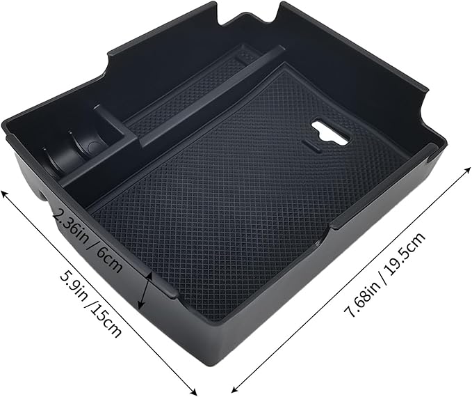 Bilisin Center Console Organizer Compatible with Hyundai Elantra 2017-2020 ABS Material Insert Tray Armrest Box Interior Accessories