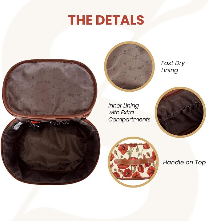 Signare Womens Vanity Bag/Toiletry Case/Make-Up Case, Available in 14 Designs