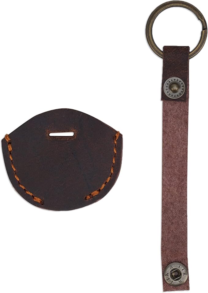 Handmade Leather Keyholder, Keychain, Keyring, Vintage Brown Key Sleeve, Stylish Key Ring Holder, Elegant Leather Key Cover, Durable Key Accessories, Handcrafted LeatherKey Case