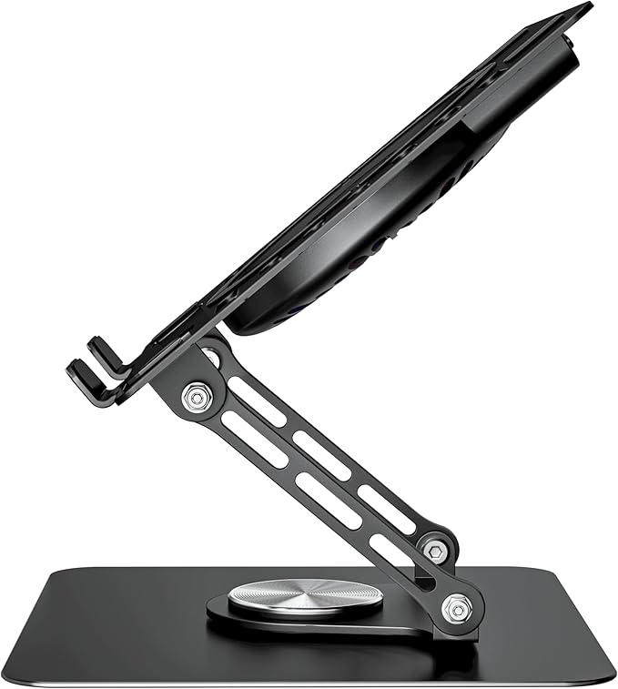 Laptop Stand with 360 Rotating Base, Adjustable Height Up to 10",Ergonomic Aluminum Laptop Riser Holder Computer Stand for Laptop 10 14 15 17 Inches/All MacBook Air Pro