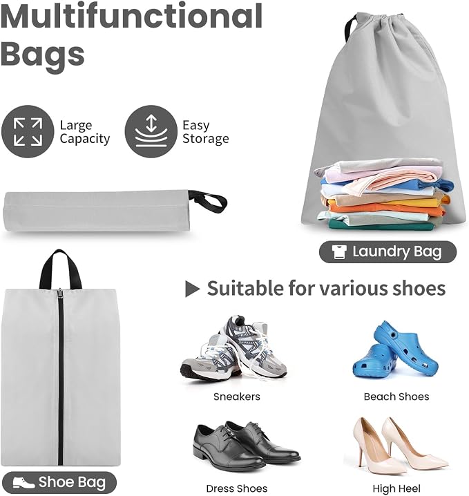 Compression Packing Cubes for Travel, Lightweight Vacation Travel Essentials, Travel Accessories for Suitcase Organizer Bags Set, Durable Luggage Organizer