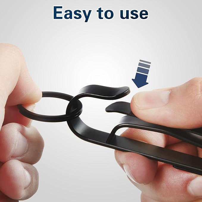 Duty Belt Key Holder, 2PCS Premium Duty Belt Key Clip, Upgraded Quick Release Key Keeper with Key Ring for Police and Law Enforcement Agencies