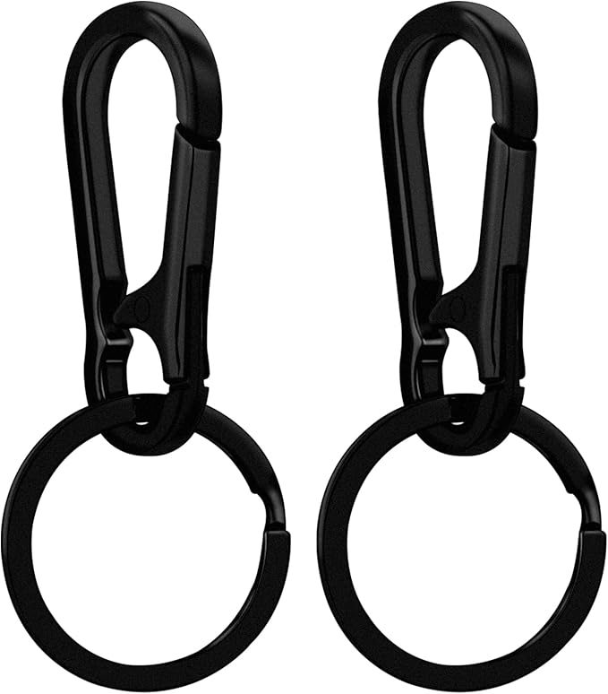 Metal Keychains for Women Men, Key Chain Ring Clip Holder Organizer for Home Car, Cut Keyring Accessories