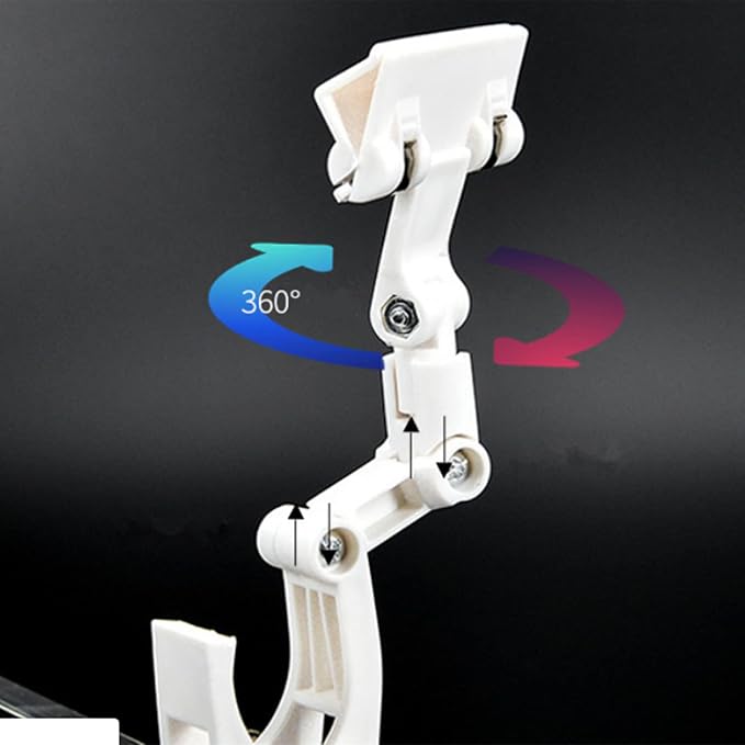 Paper Holder for Typing,Clip Copy Holder for Computer Monitor,Document Desk Clamp, Pack of 2 (White)