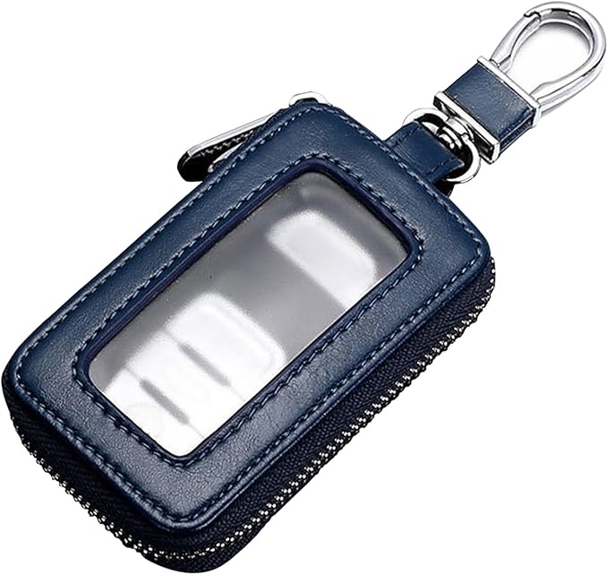 vvag Premium Car Key Fob Case Genuine Leather Car Smart Key fob Holder Car Remote Keychain Bag Universal