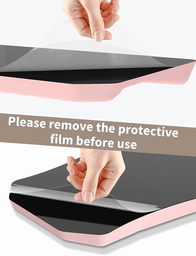 3-in-1 Ergonomic Keyboard Stand with Wrist Rest & Mouse Pad Set, Comfy Keyboard Riser Holder Soft Mousepad with Massage Design, Memory Foam and Non-Slip PU Base for Pain Relief, Pink
