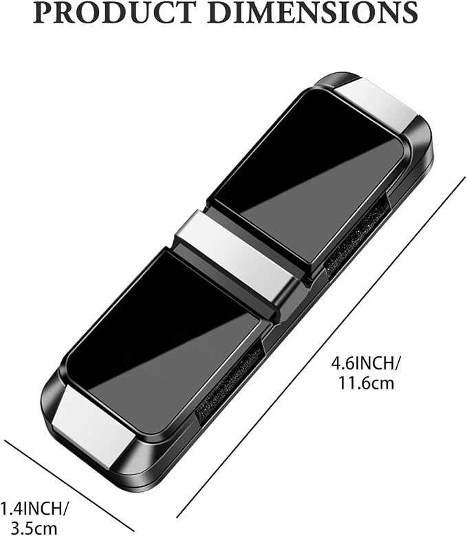 Sunglass Holder for Car Visor Clip Double-Headed, Push-Button Opening Car Sunglass Holder, Visor Sunglasses Holder Clip, Fits Cars, Trucks, SUVs and More (Double-Headed)