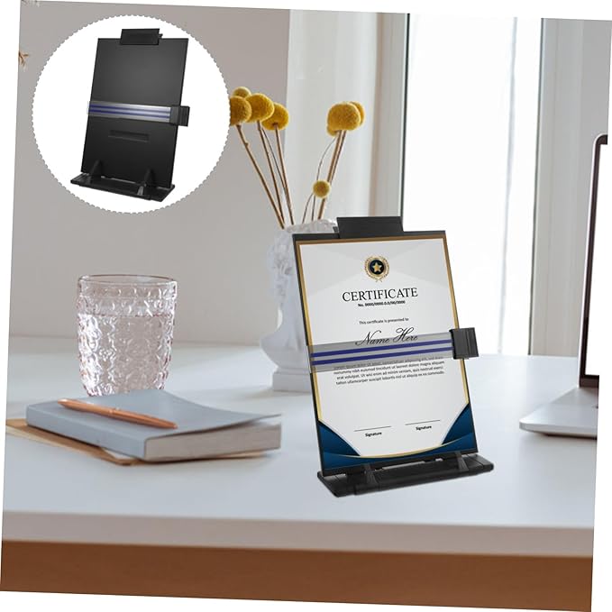 Adjustable Desktop Document Book Holder Lightweight Copy Stand for Reading Material Multi Functional Paper Organizer for Convenient Use Office