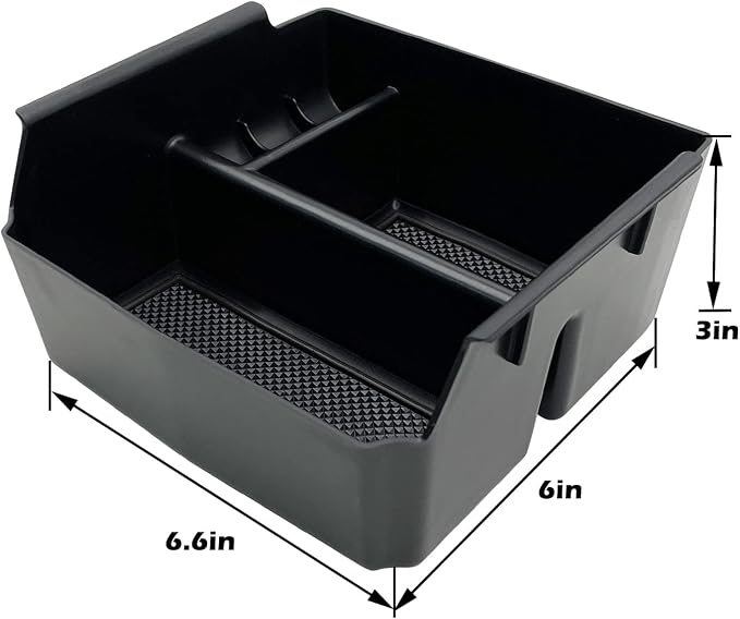 Compatible with Jeep Wrangler JK and JKU Accessories 2011-2018 Center Console Organizer Tray (Black)