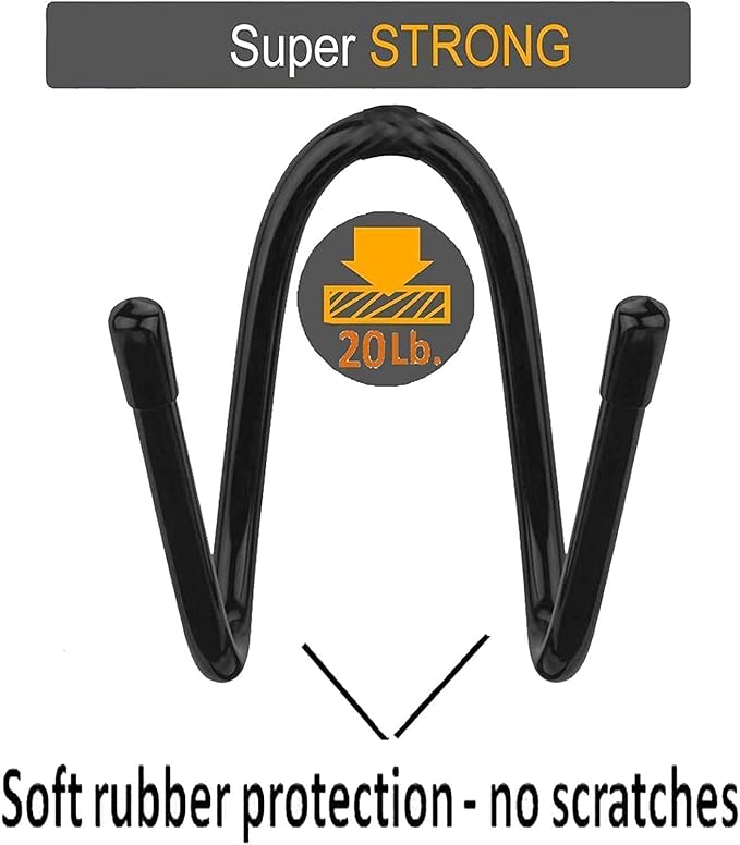 Flexible Over The Seat Hard Hat Rack Hard Hat Holder Hard Hat Hanger for Vehicle Truck Car Headrest Hangers - Universal Adjustable Hooks for bags, Coats, Purses - 4 Pack - No Hard Hat
