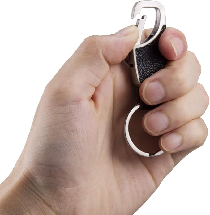 BAKUN Premium Handmade Car Leather Valet Keychain Key Organizer For Men Women, Home Key Chain Key Ring Key Holder