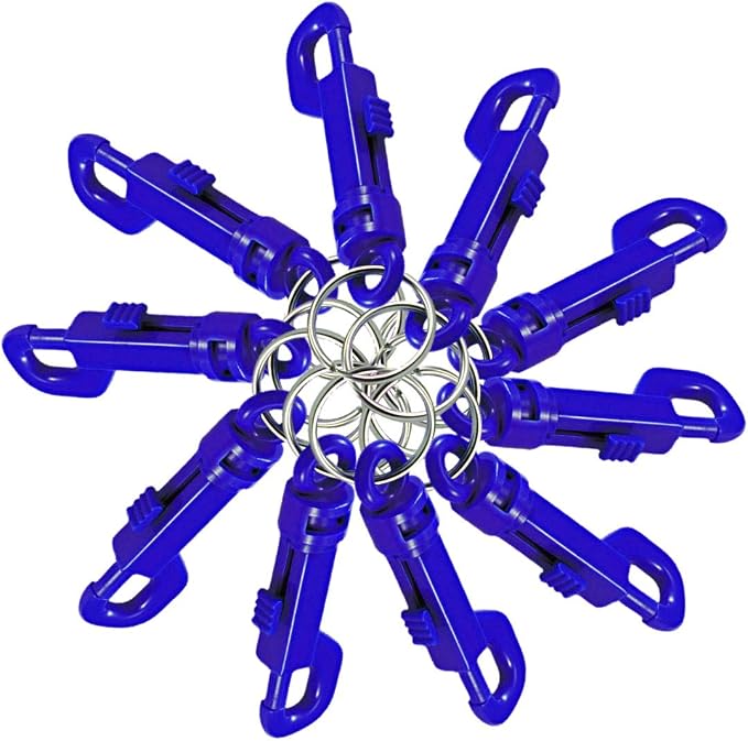 Plastic Key Clip,Plastic,Blue,PK25
