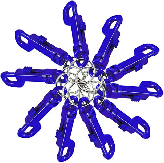 Plastic Key Clip,Plastic,Blue,PK25
