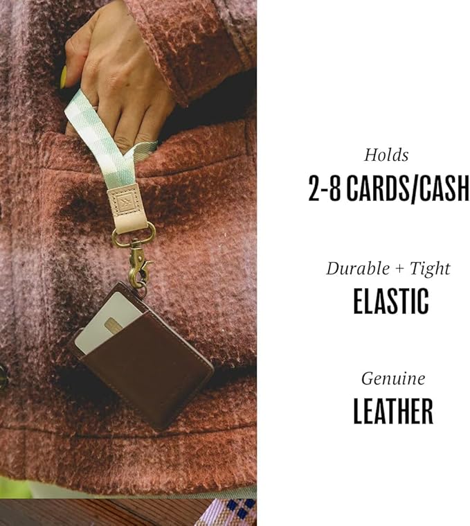 Thread Wallets Ultra Slim Minimalist Leather Card Holder Wallet (Chocolate)