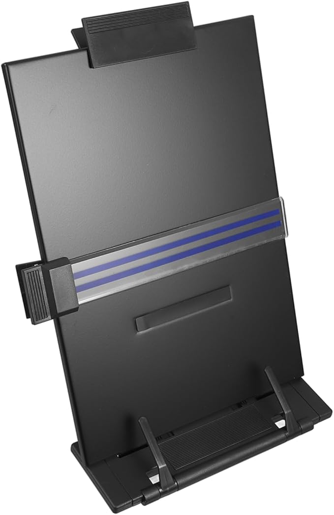 Holibanna Adjustable Folding Reading Stand Document Holder for Students Hands Copy Holder for Books Magazines and Documents