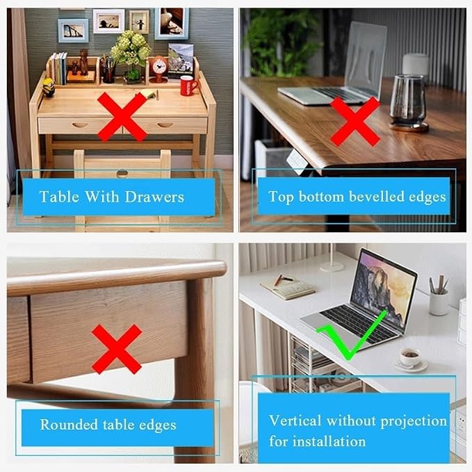 Ergonomics Desk Extender Tray Wooden Desk Extender, Large Size Foldable Keyboard Drawer Tray Can Be Used As Armrests Shelves Desktop Extensions for Home and Office(60 * 25cm)