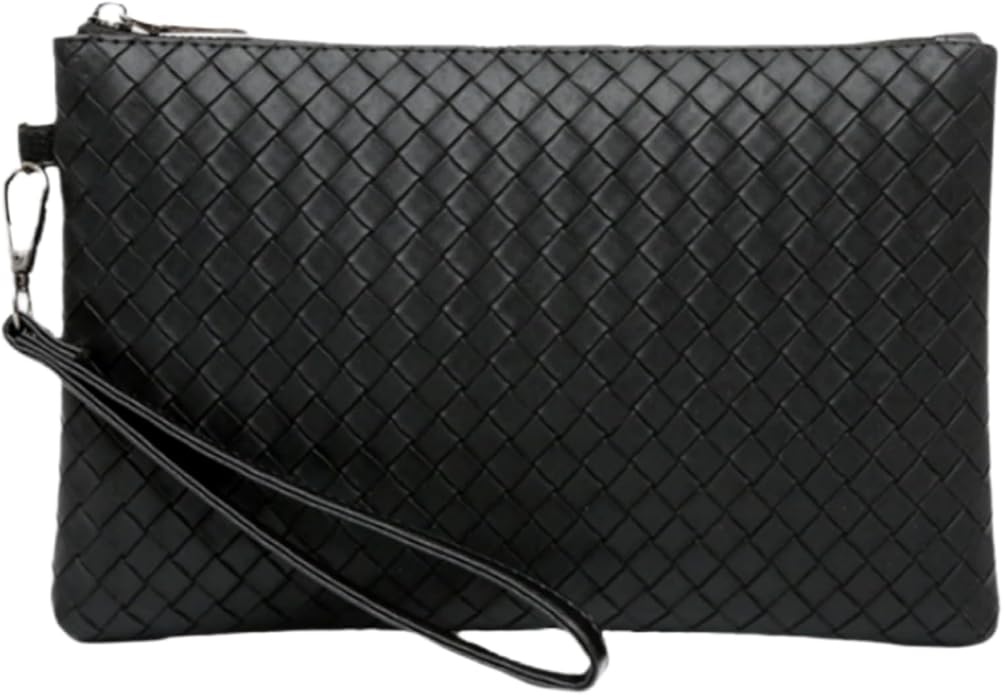 Mens Clutch Bag Man Purse Handbag 9.5-11 inches Large Hand Bag Big Clutch Wallet