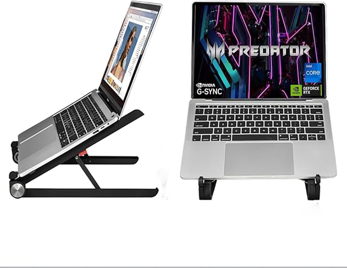 Portable Laptop Stand for Acer Predator Helios 16 18 300 (Neo 16 18) Triton 14 500 300 Neo 16 Nitro 17 16 5 V16 V15 14-18 inch Gaming Laptop.Made of Reinforced Nylon, 304 Stainless Steel and Silicone.