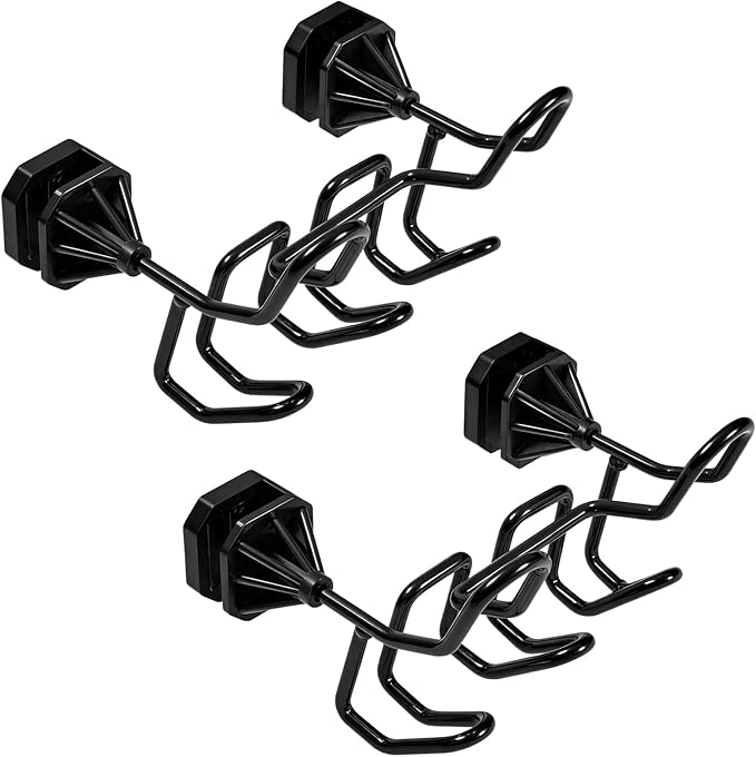 Five Hook Hard Hat Holder for Truck Seat Heavy Duty Metal Hard Hat Accessories Holder for Truck SUV Car Seat to Keep Helmet Safety (Five Hook, 2)