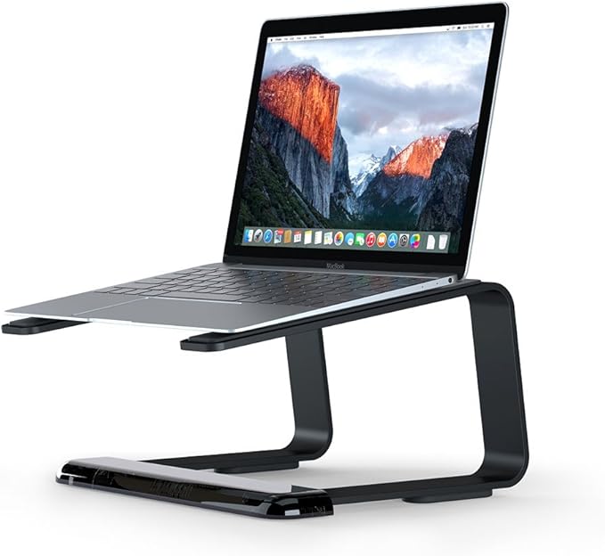 Griffin Elevator Desktop Stand for Laptops, Black - Elegant desktop stand for laptops