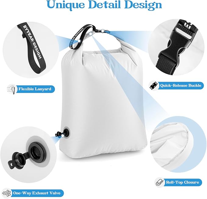Travel Laundry Bag for Dirty Clothes, Waterproof Travel Compression Bags for Packing, Moisture-resistant Vacuum Storage Bag, Space-Saving Laundry Storage Organizer for Cruise, Swimming, Gym