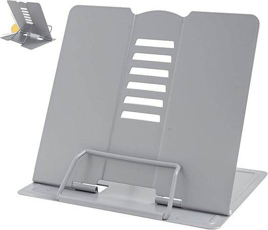 Metal Book Stand Adjustable Book Holder for Reading