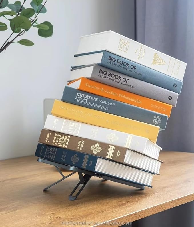 Foldable & Portable Laptop Stand for Desk, Light Weight Alloy Silicon, Ergonomic Aluminum Riser with 7 Adjustable Heights, Compatible with Laptop 10-16' and Tablet