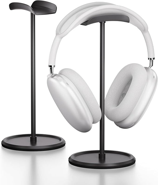 Headphone Stand??PACK??Headphone Holder with Storage Tray Compatible for Max Pro, Beats, Bose and Most Gaming Headphones. ?�No Tools Required??YO-2 (Black)