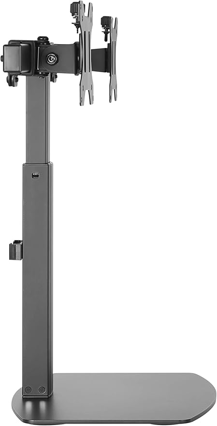 Amer Mounts | 17"-27" LED LCD Monitor Stand | 2EZH| Dual Monitor | 13.2lbs Capacity
